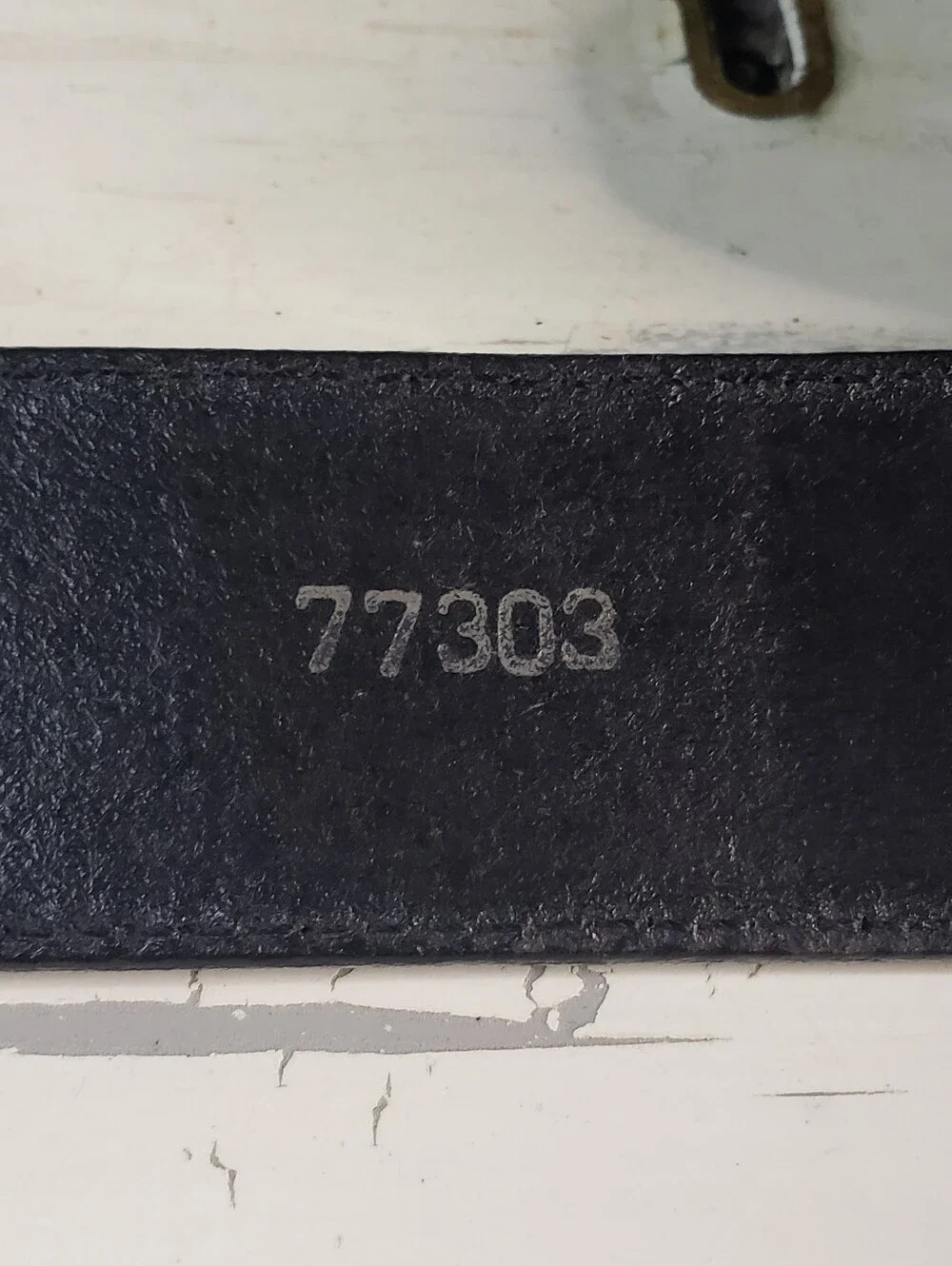 Tony Lama Cowboy Style Leather Belt style 77303 in Black - size 40